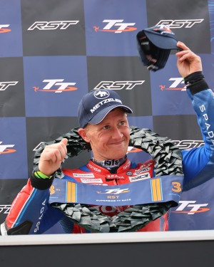 Harrison on the podium once more in the RST Superbike Race